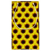 Sonnenblumenfelder Kleine Geschenktüte (Rückseite)