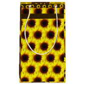 Sonnenblumenfelder Kleine Geschenktüte (Vorderseite)