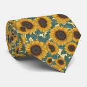 Sonnenblumenfelder Krawatte (Gerollt)