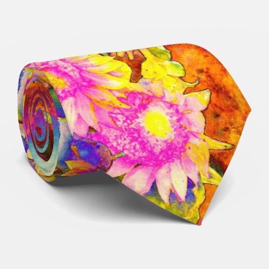 Sonnenblumenfelder Krawatte (Gerollt)