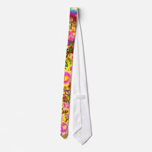 Sonnenblumenfelder Krawatte (Rückseite)