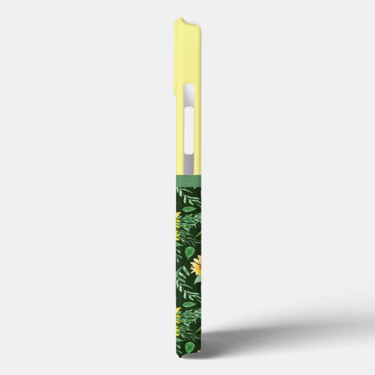 Sonnenblumenfelder Mit Monogramm Case-Mate iPhone Hülle (Rückseite / Links)