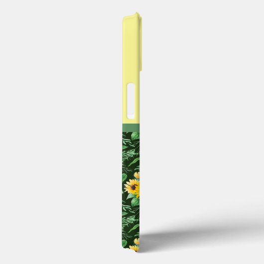 Sonnenblumenfelder Mit Monogramm Case-Mate iPhone Hülle (Rückseite / Rechts)