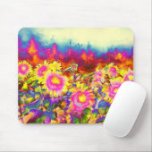 Sonnenblumenfelder Mousepad (Mit Mouse)