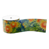 Sonnenblumenfelder Ripsband (Spule)