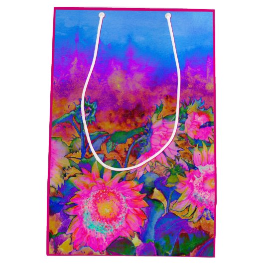 Sonnenblumenfelder _ rosa mittlere geschenktüte (Rückseite)