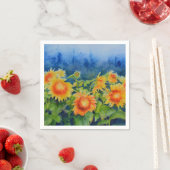 Sonnenblumenfelder Serviette (Beispiel)