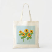 Sonnenblumenfelder-Tasche Tragetasche (Vorne)