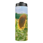 Sonnenblumenfelder Thermosbecher (Vorderseite)