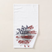Sonnenblumenflagge Badhandtuch Set (Handtuch)