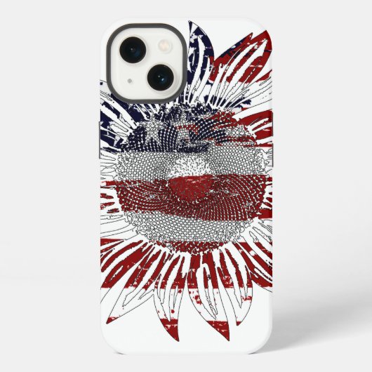 Sonnenblumenflagge iPhone hülle (Rückseite)