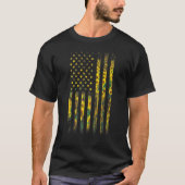 Sonnenblumenflagge T-Shirt (Vorderseite)