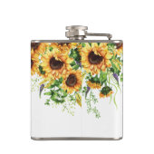 Sonnenblumenflasche Brautparty Flachmann (Rückseite)