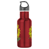 Sonnenblumenflasche Edelstahlflasche (Rückseite)