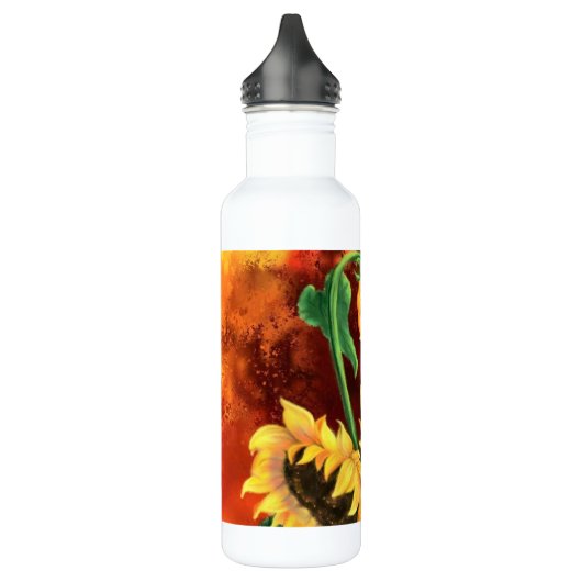 Sonnenblumenflasche Edelstahlflasche (Links)