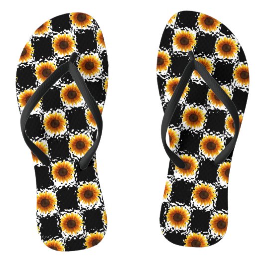 Sonnenblumenflecken Badesandalen (Fußbett)