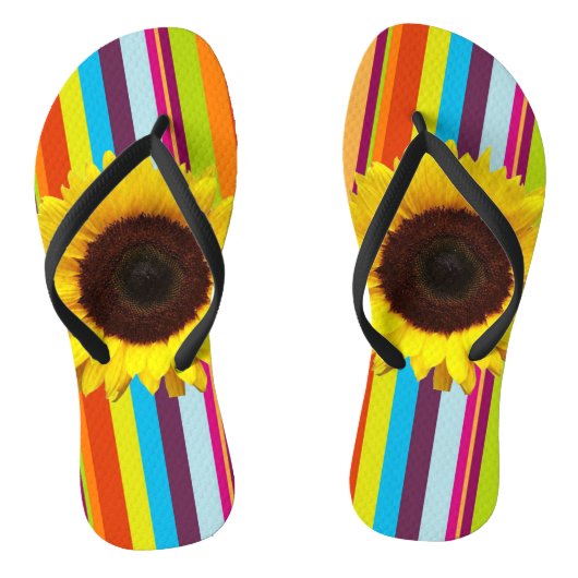 Sonnenblumenflecken Badesandalen (Fußbett)
