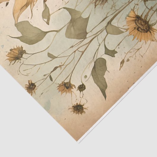 Sonnenblumenflüster Seidenpapier (Ausschnitt)
