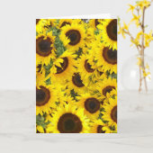 Sonnenblumenfotos Karte (Gelbe Blume)