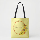 Sonnenblumenfreude anpassen tasche (Vorderseite)