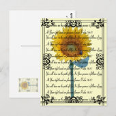 Sonnenblumenfreuden... Postkarte (Vorne/Hinten)