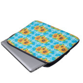 Sonnenblumenfrosch Laptopschutzhülle (Vorne Knopf)