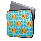 Sonnenblumenfrosch Laptopschutzhülle (Vorderseite Links)