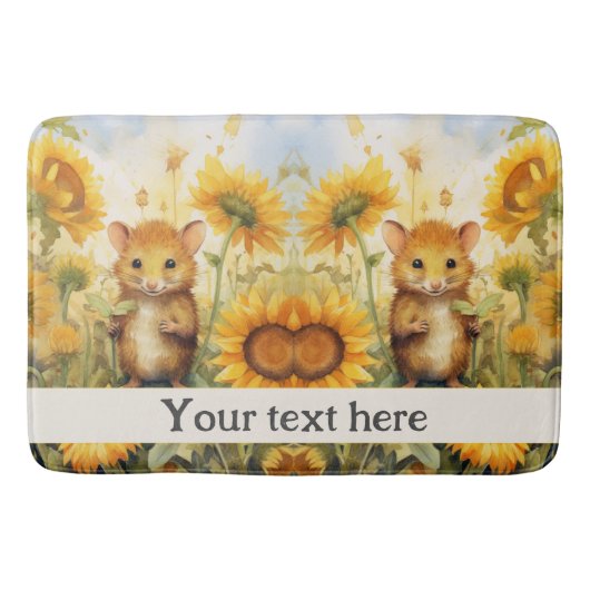 Sonnenblumengarten 17 Miceville Badematte (Vorderseite)