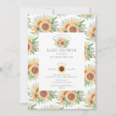 Sonnenblumengarten Blumendusche Einladung (Vorderseite)