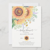 Sonnenblumengarten Blumendusche Einladung (Vorderseite)