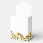 Sonnenblumengarten Blumendusche Geschenkschachtel (Geöffnet)