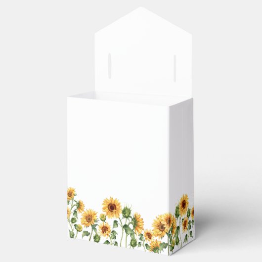 Sonnenblumengarten Blumendusche Geschenkschachtel (Geöffnet)