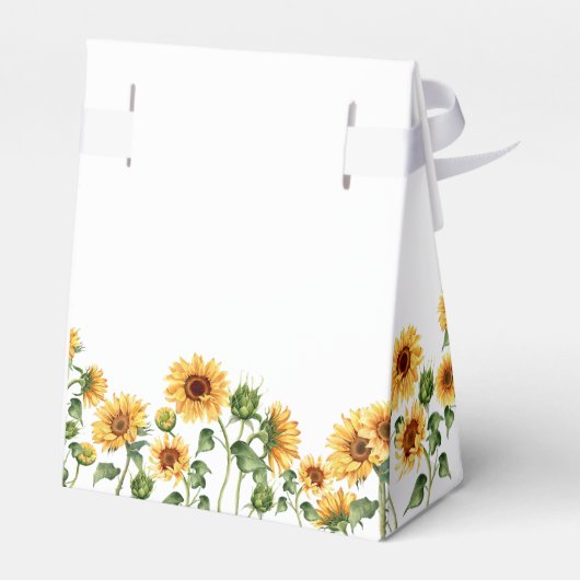 Sonnenblumengarten Blumendusche Geschenkschachtel (Rückseite)