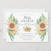 Sonnenblumengarten Brautparty Einladung (Vorderseite)