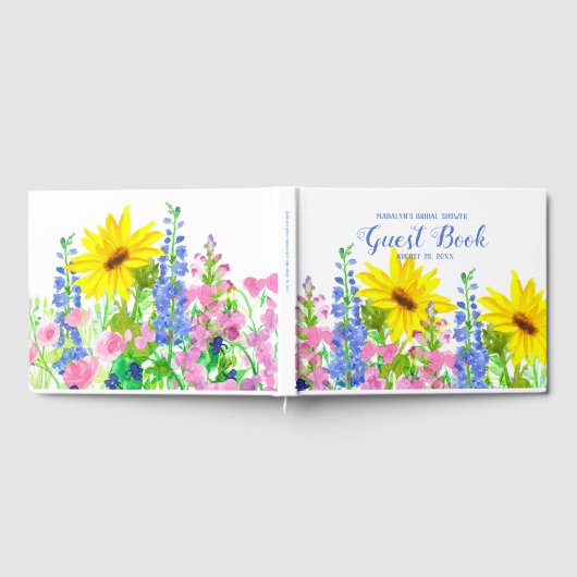 Sonnenblumengarten Brautparty Gästebuch (Voll)