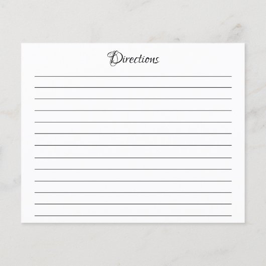 Sonnenblumengarten Brautparty Rezept Karte (Rückseite)