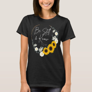 Sonnenblumengarten Christliche Frauen Grafik-T-Shi T-Shirt