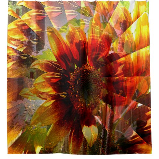 Sonnenblumengarten....... Duschvorhang (Vorderseite)