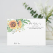 Sonnenblumengarten Einladung (Stehend Vorderseite)