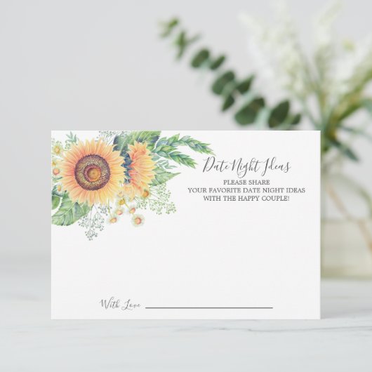 Sonnenblumengarten Einladung (Stehend Vorderseite)