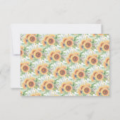 Sonnenblumengarten Einladung (Rückseite)