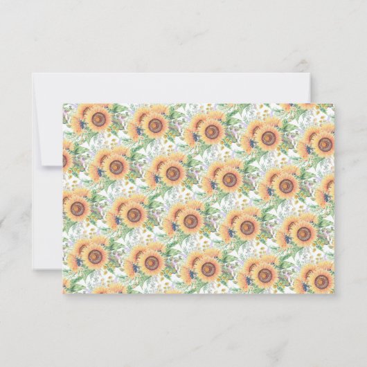 Sonnenblumengarten Einladung (Rückseite)