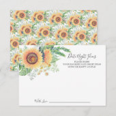 Sonnenblumengarten Einladung (Vorne/Hinten)