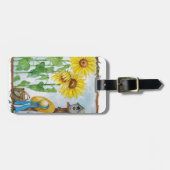 Sonnenblumengarten Gepäckanhänger (Vorderseite horizontal)