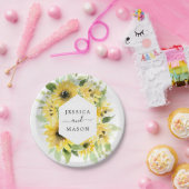 Sonnenblumengarten Hochzeitsdusche Papierplatte Pappteller (Party)