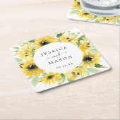 Sonnenblumengarten Hochzeitsfeiern Untersetzer (angewinkelt)