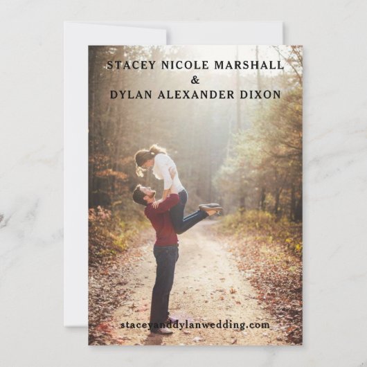 Sonnenblumengarten Hochzeitssemble Foto Save The Date (Rückseite)