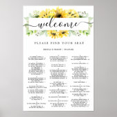 Sonnenblumengarten Hochzeitssymbol Poster (Vorne)