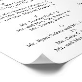 Sonnenblumengarten Hochzeitssymbol Poster (Ecke)