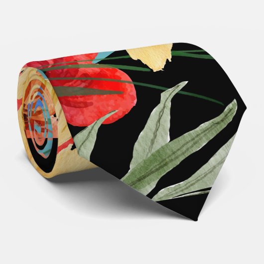 Sonnenblumengarten Krawatte (Gerollt)